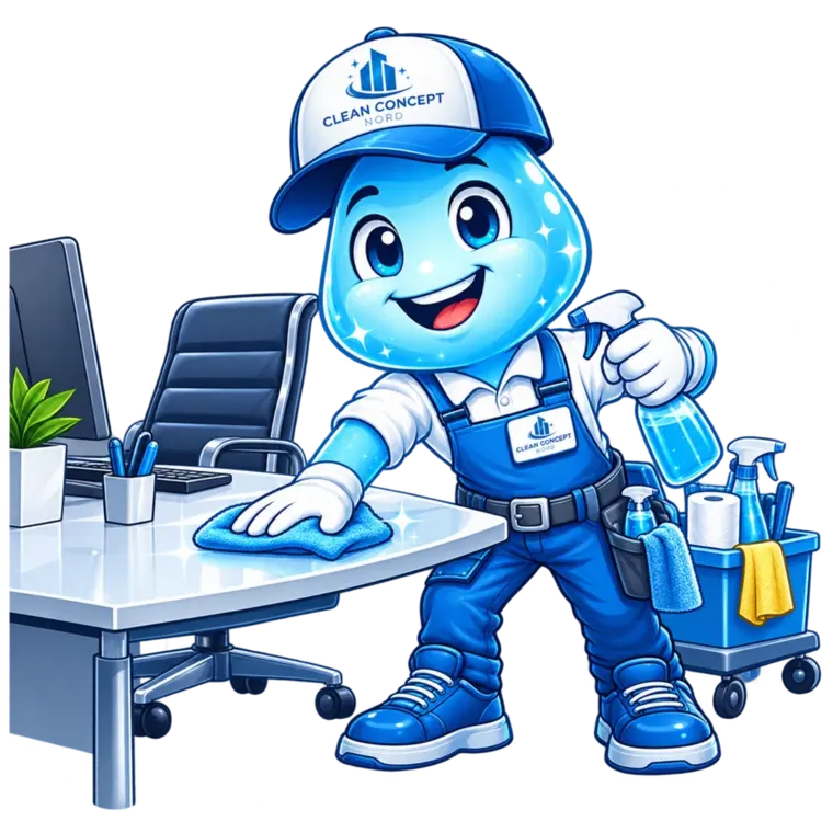 Clean Concept Nord Maskottchen – Unterhalts- & Büroreinigung