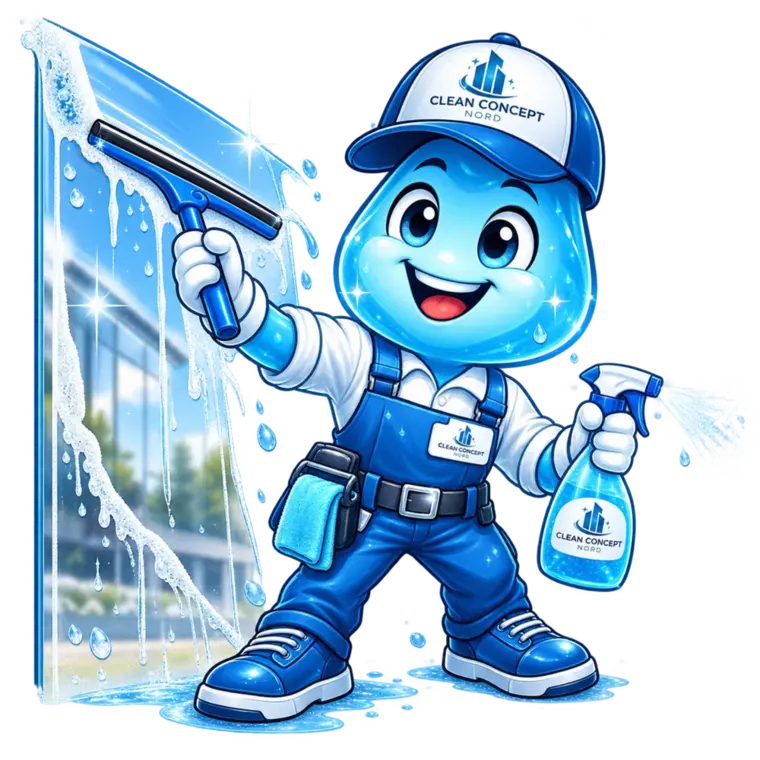 Clean Concept Nord Maskottchen – Fenster- & Glasreinigung